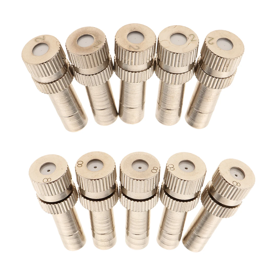 10 x Low Pressure Misting Nozzles Garden Water Irrigation Sprinkler Fittings | Дом и сад