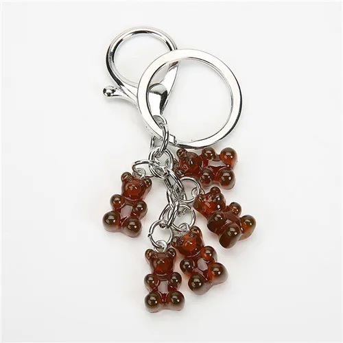 as picture 1 шт. Gummy Bear брелок Flatback смола подвеска амулеты красочные сумки брелок для женщин - Цвет: as picture