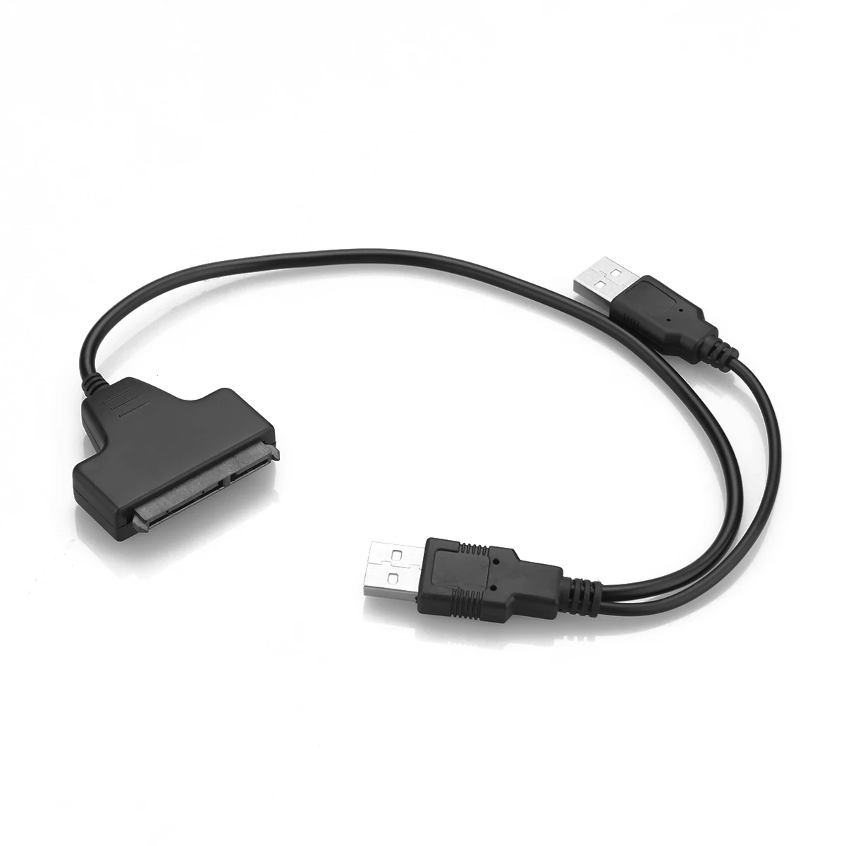 Мощный Кабель адаптер Powstro двойные USB разъемы 2 0 SATA 15 + 7 Pinto для жесткого диска 5