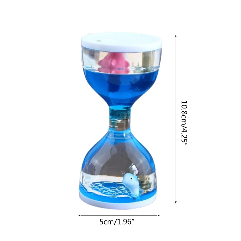 

Liquid Motion Bubbler Timer Desk Sensory Toy Animal Floating Oil Hourglass for Fidgeting Stress Relief Gifts