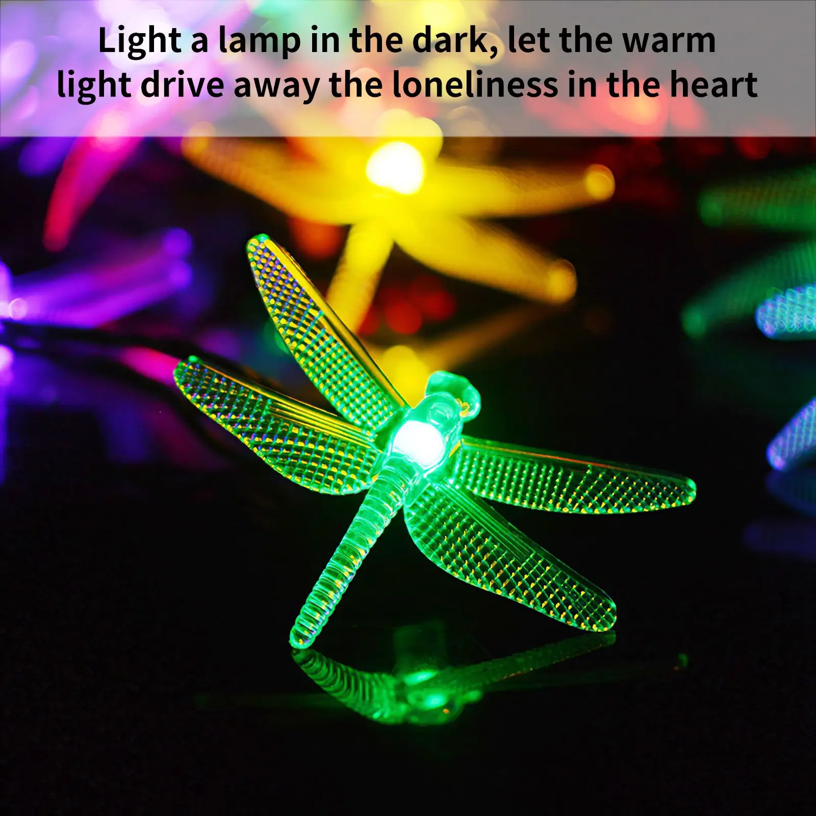 Уличная светодиодная гирлянда Dragonfly на солнечной батарее сказочные огни с 20/30/50