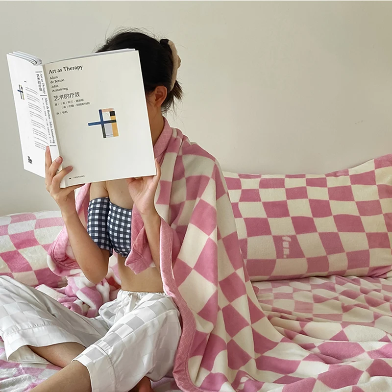 Пушистые блестящие мягкие теплые осенне-зимние одеяла для кровати накидка на