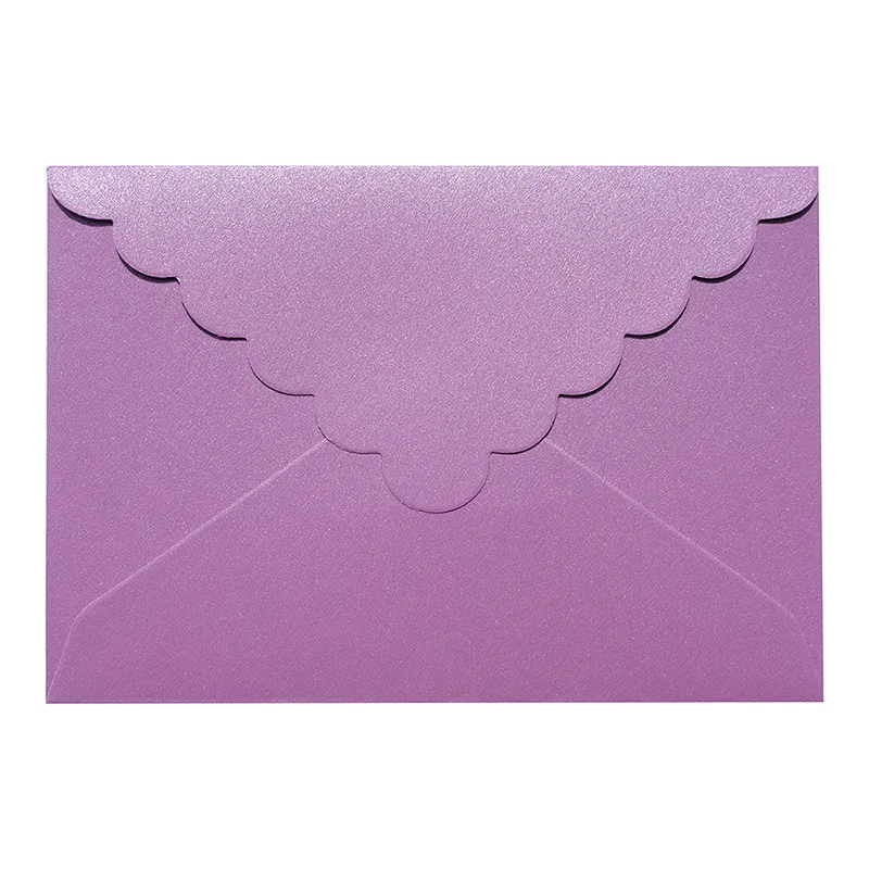 

10pcs/lot Wavy Lace Envelopes Letter Vintage Iridescent Paper Envelopes for Wedding Invitations DIY Stationary Material