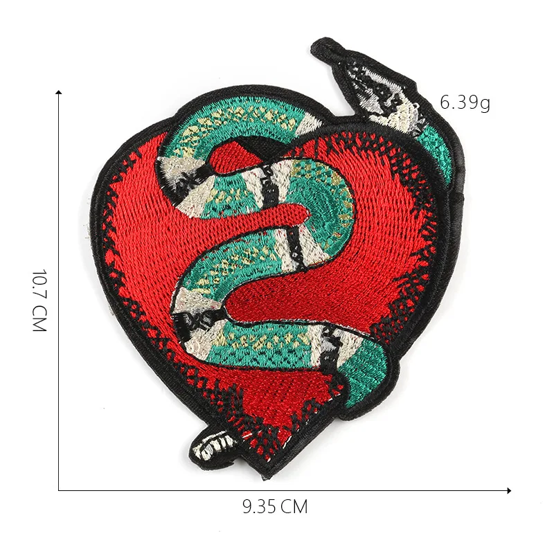 

English letters anime snake applique embroidery sticker ironing applique, sewing clothes decoration patch badge Wholesale