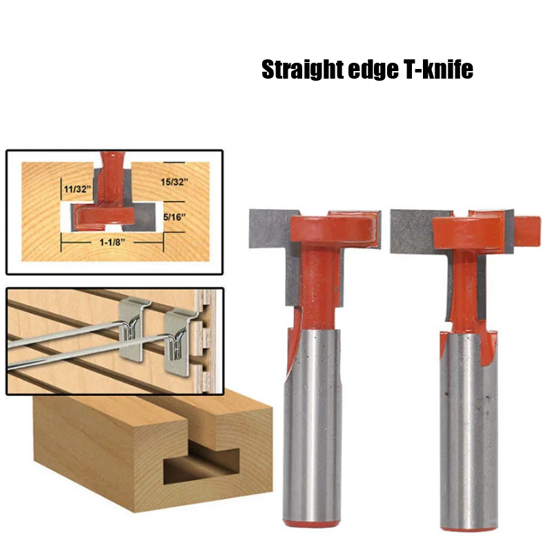 

12 handle straight edge T-knife
