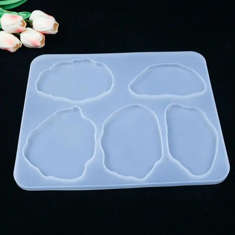 

New Crystal Epoxy Resin Mold Coaster Cup Mat Casting Silicone Mould DIY Making Tool