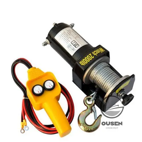 3000lbs 12V 24V  Vehicle Self-rescue Off-road Winch Off-road Vehicle Winch  Electric Winch for Vehicle Crane