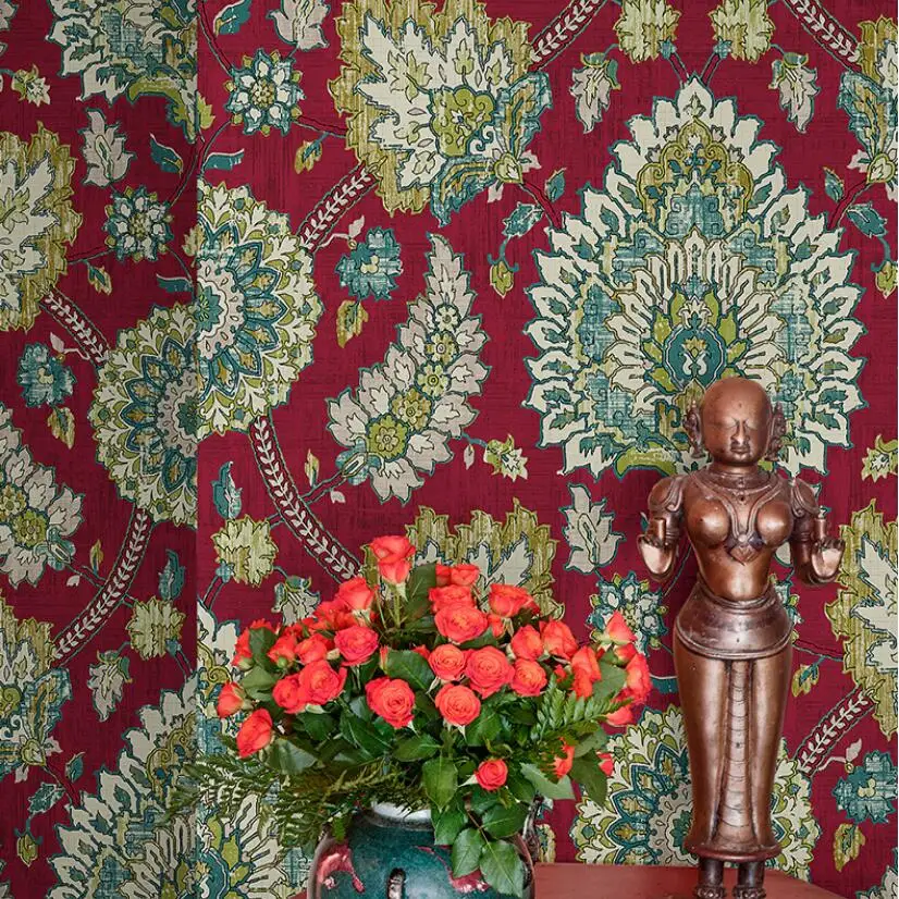 Обои с большими цветами в американском стиле тибетская Юго-Восточная Азия