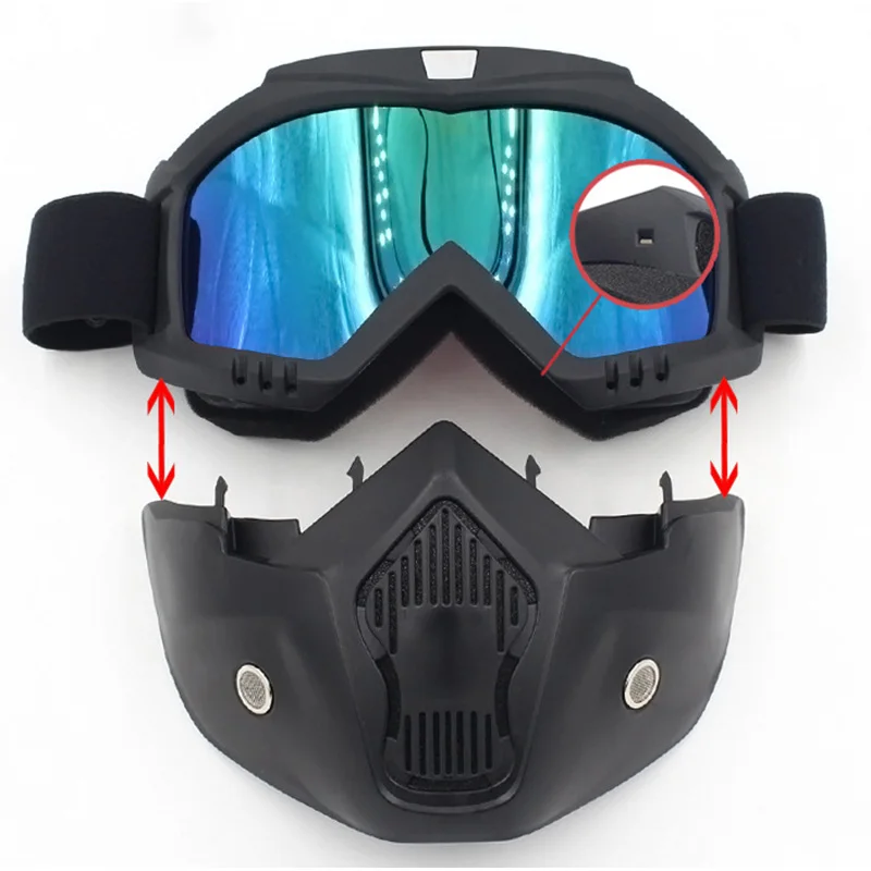 Зимние спортивные лыжные маски для лица горные лыжи сноубординг очки