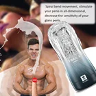 Мужской мастурбатор, чашка, секс-игрушки для прозрачной вагины, мягкая Вагина, мужские упражнения на выносливость, интимные изделия, вакуумные игрушки для мужчин, секс-шоп