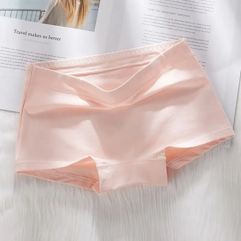 Женские трусы из хлопка однотонные женские дышащие бесшовное нижнее Булье