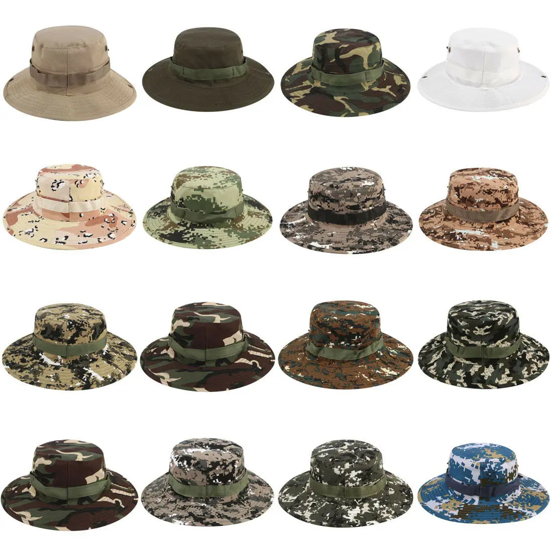 

Men Women Military Hunting Fishing Climbing Outdoor Bucket Hat Wide Cap Brim