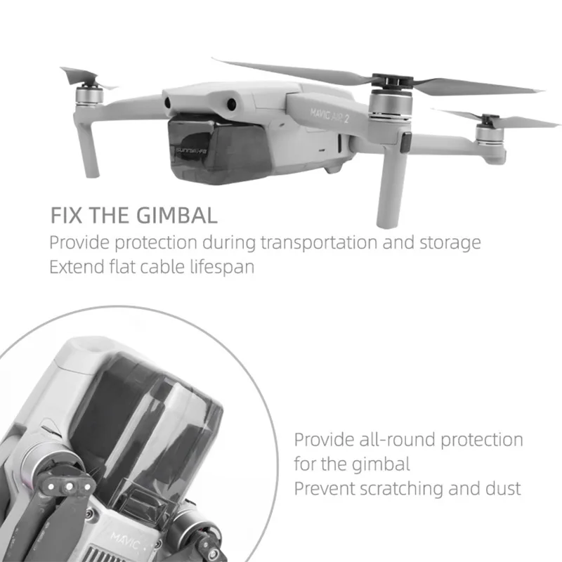 Пылезащитная крышка объектива для DJI Mavic Air 2 Gimbal Camera Protector быстросъемная Защитная