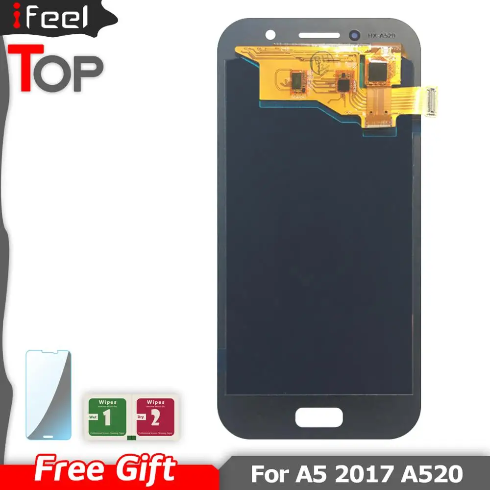 Super AMOLED A5 ЖК-дисплей для Samsung Galaxy A5 A520 A520F A520DS ЖК-дисплей Дисплей кодирующий преобразователь сенсорного экрана в сборе