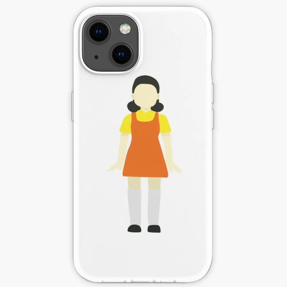 

Squid Game Doll Phone Case for IPhone 13 12 11 Pro X XsMax XR 7 8Plus Cute Soft Cover Model Custom Is Supported