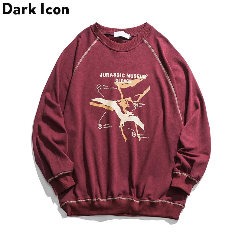 Футболка в стиле хип-хоп с темными иконами и цветными блоками осенняя уличная