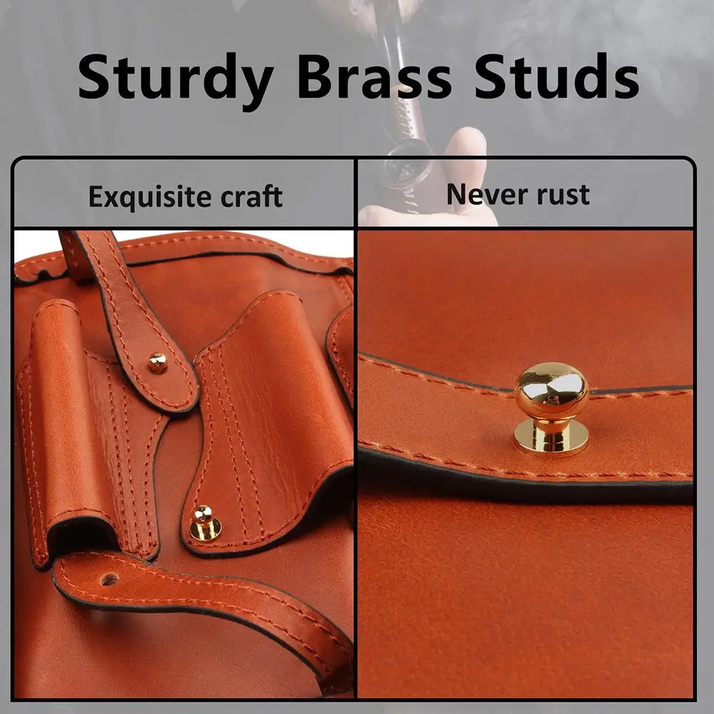 

Genuine Leather Storage Bag Potable Leather Case Bag Travel Portable Man/Women Storage Bag