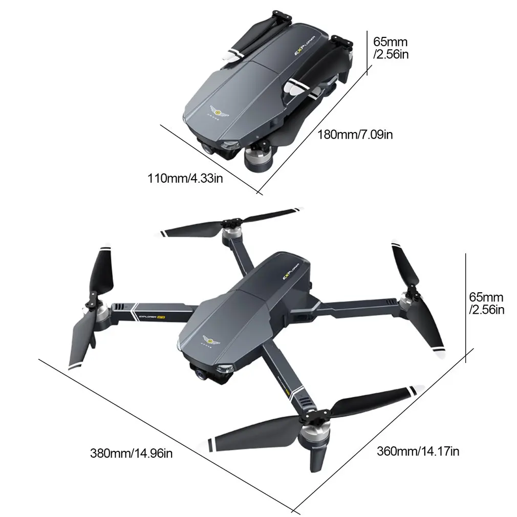 Квадрокоптер JJRC X20 Радиоуправляемый с 3-осевым шарнирным замком и защитой от