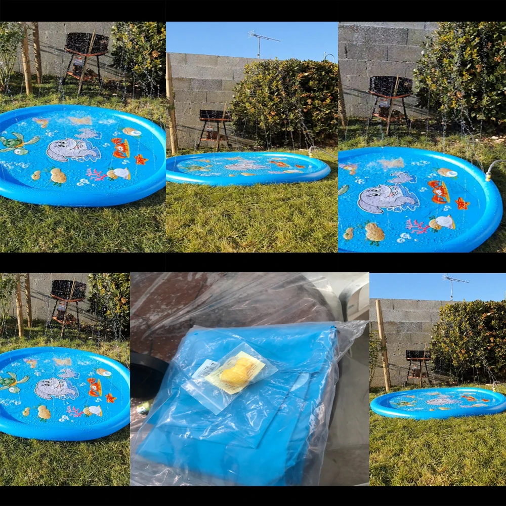 150/170 см детский спринклер игровой коврик надувной для улицы газона пляжа моря