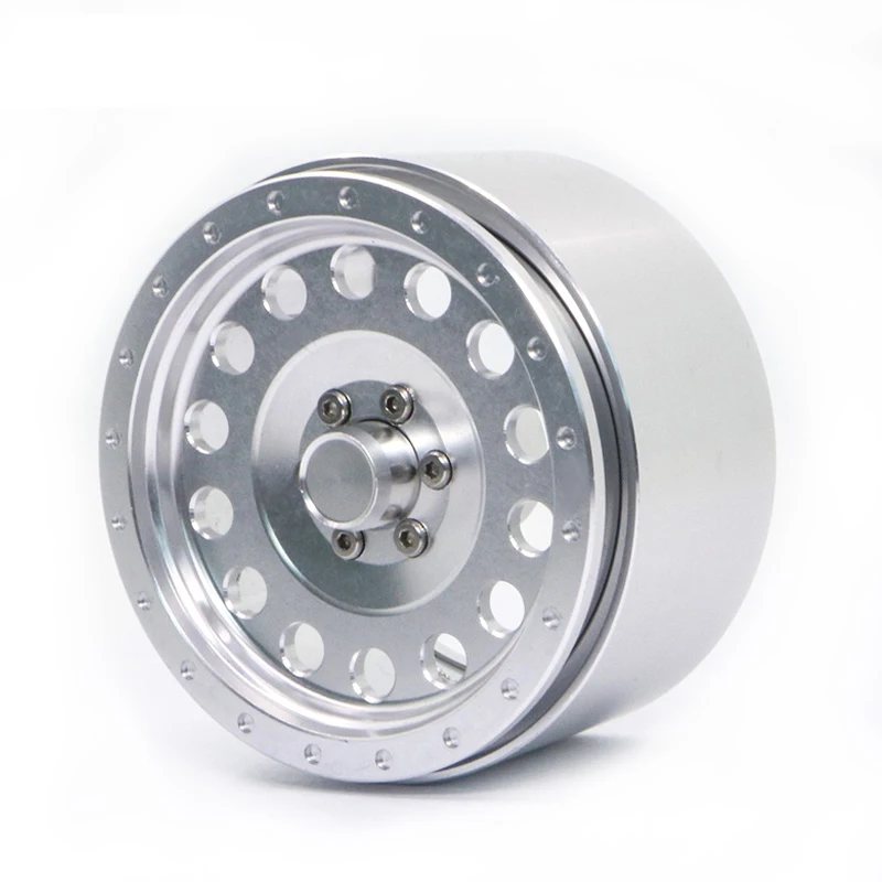 

LY Rc 4 Pcs Aluminum Alloy 2.2 Inch Wheels Rims for 1/10 RC Crawler Axial SCX10 SCX10 II 90046 AXI03007 Traxxas TRX4 D90