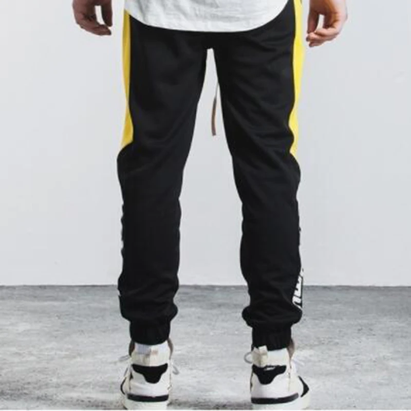 2018 мужские брюки полной длины с полосками сбоку принтом спортивные штаны для
