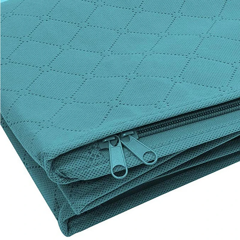 

1Pc Folding Portable Space-Saving Storage Bag Box Quilt Blanket Clothes Storage Box Non-Woven Clothing Storage Box Storage Bag