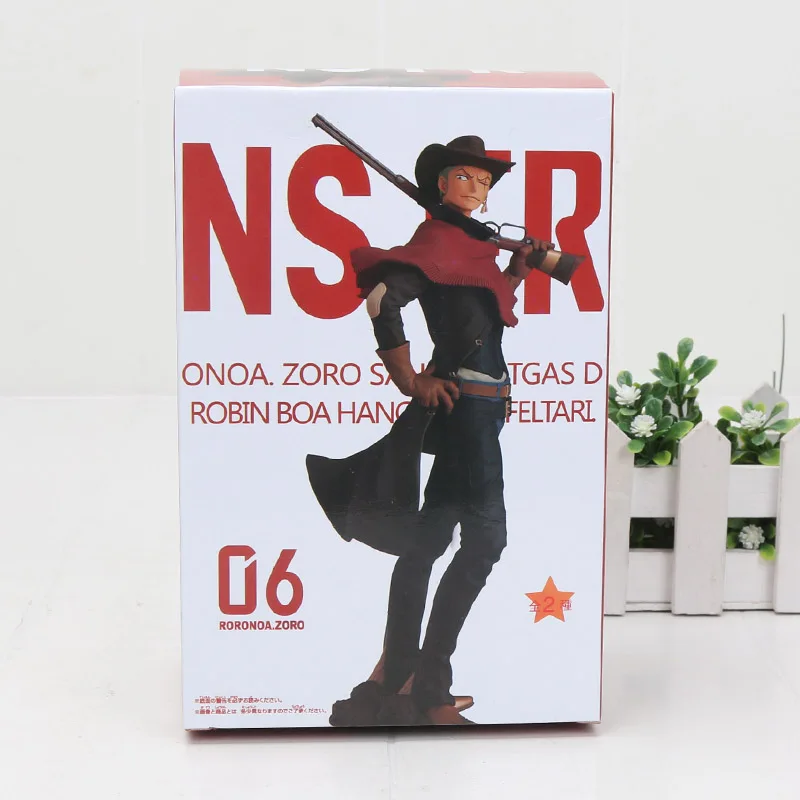 Аниме one piece Figure Roronoa Зоро фигурка битва Версия ренгоку онигири Зоро ПВХ модель куклы 13-26 см игрушки - Цвет: 7826 zoro box