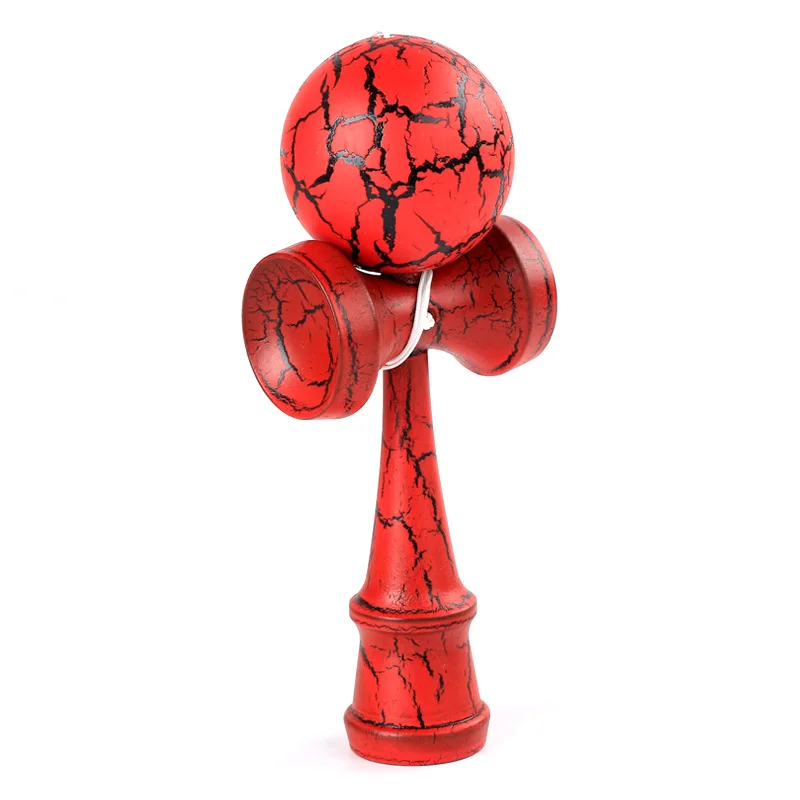 red Обычный профессиональный шар Kendama, деревянные игрушки для улицы, умелый шар для жонглирования, игрушка для снятия стресса, Игрушки для раннего образования для детей - Цвет: red