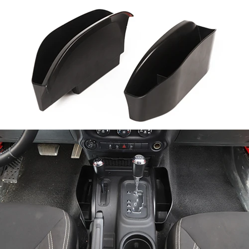 Gear Shift storage SHINEKA укладка для Jeep Wrangler JK 2011- ABS автомобильный ящик для хранения комплект для органайзера аксессуары для Jeep Wrangler JK - Название цвета: Gear Shift storage