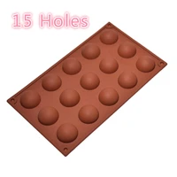 15 holes chocolate spiral bread silicone cake mold kitchen baking tools donuts cake biscuit mold diy chocolate mould