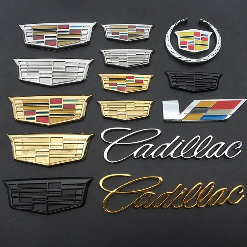 Автомобильная металлическая 3D наклейка для Cadillac Logo Escalade CTS ATS SRX XTS XT5 STS CT5 CT6 BLS XLR