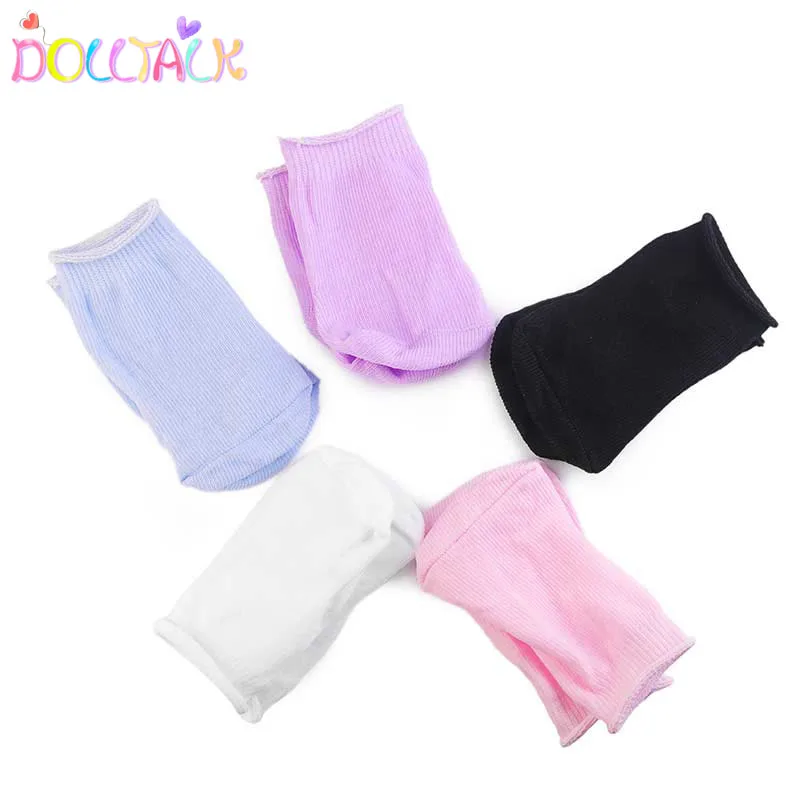 Doll Accessories Sock 18 Inch American And 43cm New Baby Doll Socks 5 Colors Our Generation Girl,My Life Doll Sock Girl's Toy