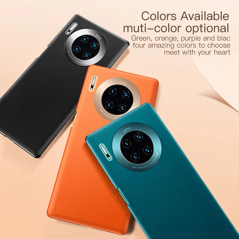 KUULAA Luxury Leather Texture Phone Case For Huawei Mate 30 Pro Slim Shockproof Back Cover for Mate30 30Pro | Мобильные телефоны и