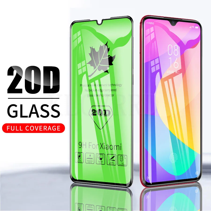 20D полное закаленное стекло для клея Xiaomi mi A3 CC9e Redmi note 8 7 K20 Pro 7A CC9 9T 9 SE Lite Защитное