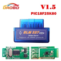 v1 5 super mini elm327 bluetooth elm327 auto tools with pic18f25k80 chip obd2 obdii for android torque for car code scanner