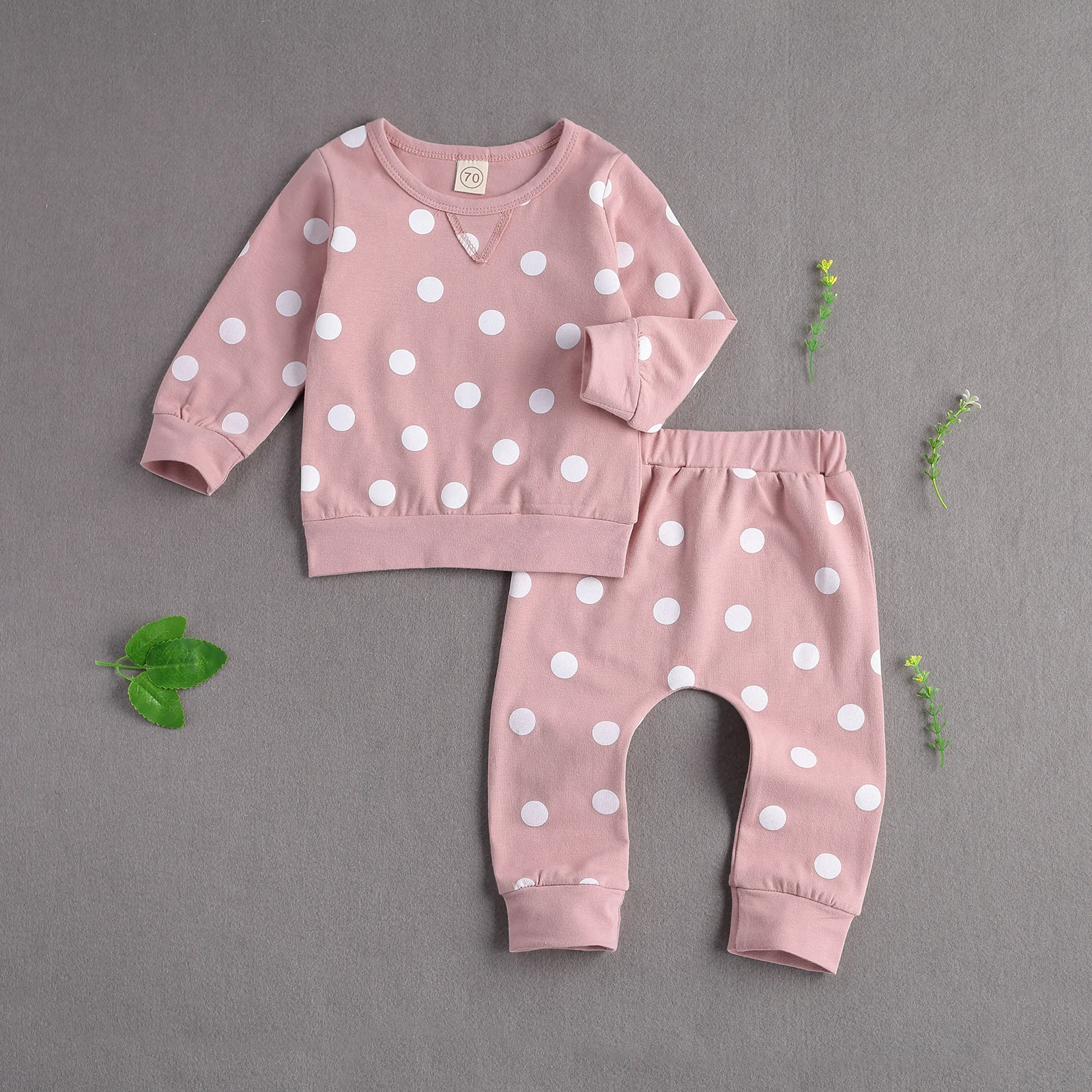 Комплект одежды для новорожденных из 2-х предметов кофта с длинным рукавом в