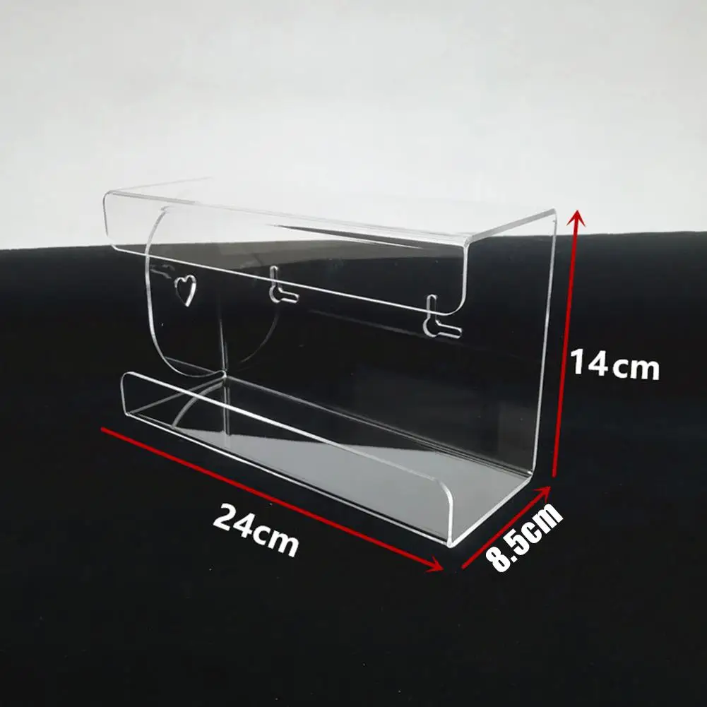 

Storage Box Kitchen Transparent Acrylic Wall Mounted Disposable Gloves Storage Box Organizer 24 x 8.5 x 14cm