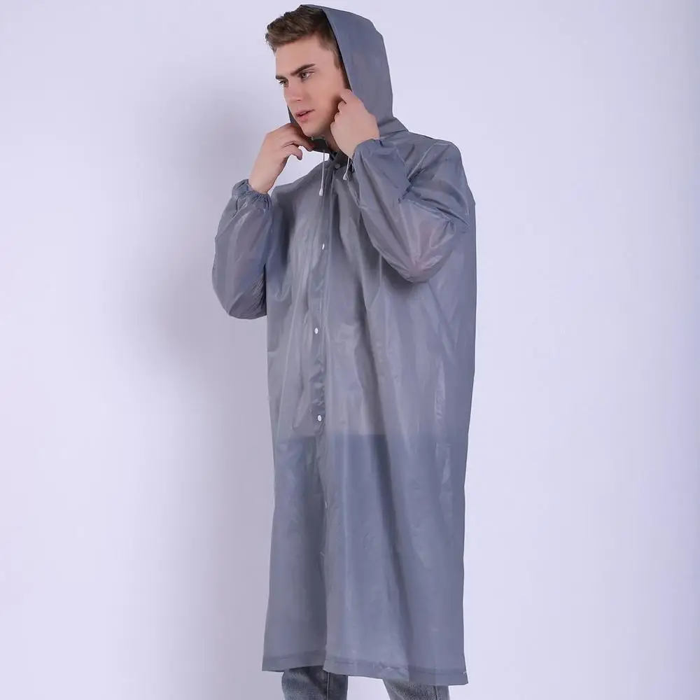 

Fashion EVAAdult Rain Women Man Raincoat Poncho Non-Disposable Transparent Camping Raincoat Outdoor Riding Bicycle Rainwear Suit