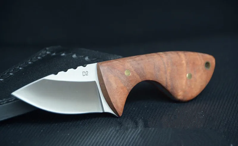 HS Tools D2 Сталь 60 HRC высокопрочный мини-прямой нож лучшие инструменты для