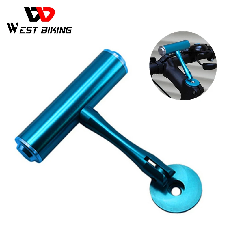 

WEST BIKING T Frame Bicycle Handlebar Extensions Frame Bicycle Handlebar Lamp Cycling Computer Clip Holder Light Extension Frame
