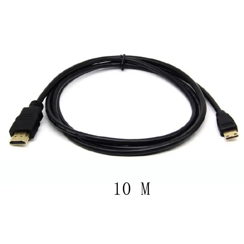 

HDMI A to mini HDMI1.3 version copper-clad steel projection display SLR digital camera cable 10M