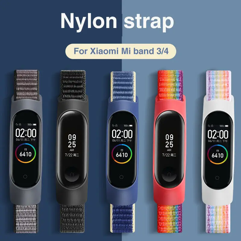 

Nylon Strap Wristband for Xiaomi Mi Band 5 4 3 Wrist Bracelets Sport Loop Watch Belt Smart Watch Band Replacement Accessories