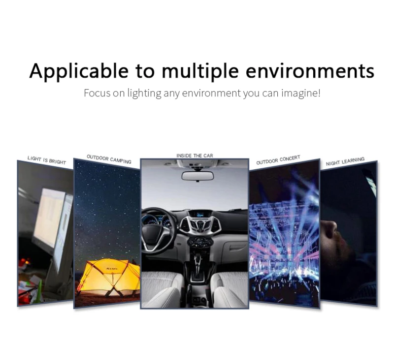 

Mini USB Car Atmosphere Light Touch LED Decorative Light Car Ambient Light Colorful Night Light Decorative Lamp Car Lights Parts