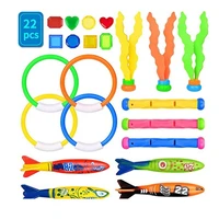 diving game toys set swimming pool throwing toy dive swim rings circle underwater kids summer gift beach pool accessories 2020