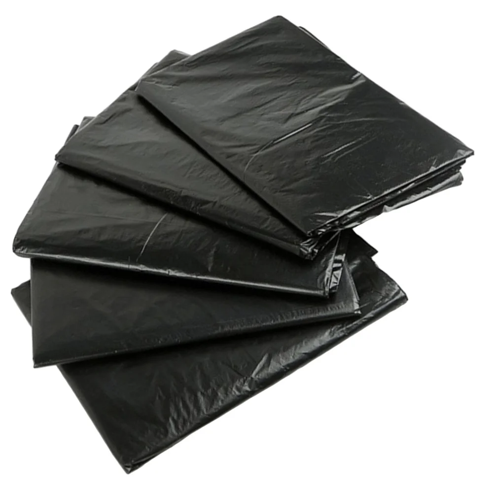 

50pcs Black Disposable Garbage Bags Thick Waste Bags Gardening Bags