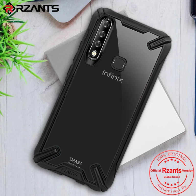 Чехол для телефона Rzants для Infinix Smart 3 Plus/S4, прозрачный жесткий чехол для задней панели, противоударный защитный сверхмощный Тонкий чехол