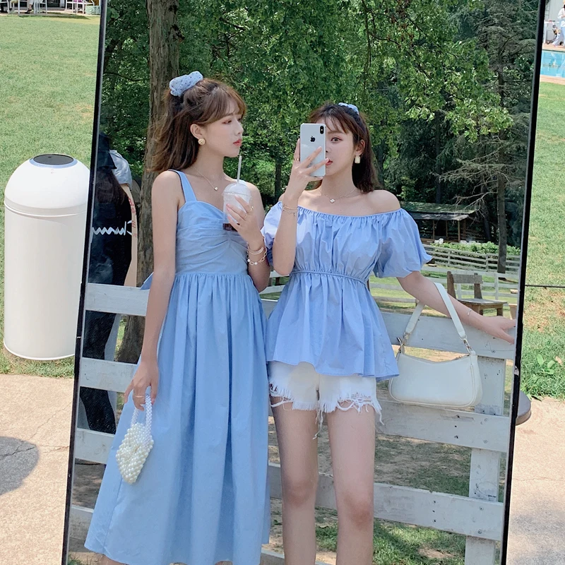 Женское летнее платье на бретельках с открытой спиной | Женская одежда