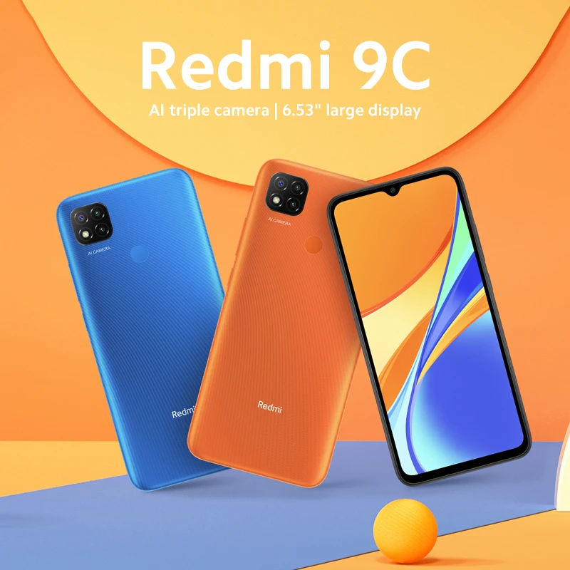 Глобальная версия Xiaomi Redmi 9C 9 C 2 ГБ/32 ГБ/3 Гб/64 ГБ мобильный телефон Helio G35 Octa Core 13MP