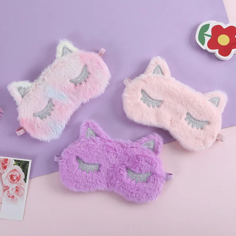 1 шт. Мягкие плюшевые маски для глаз милый единорог повязка на глаза маска сна с