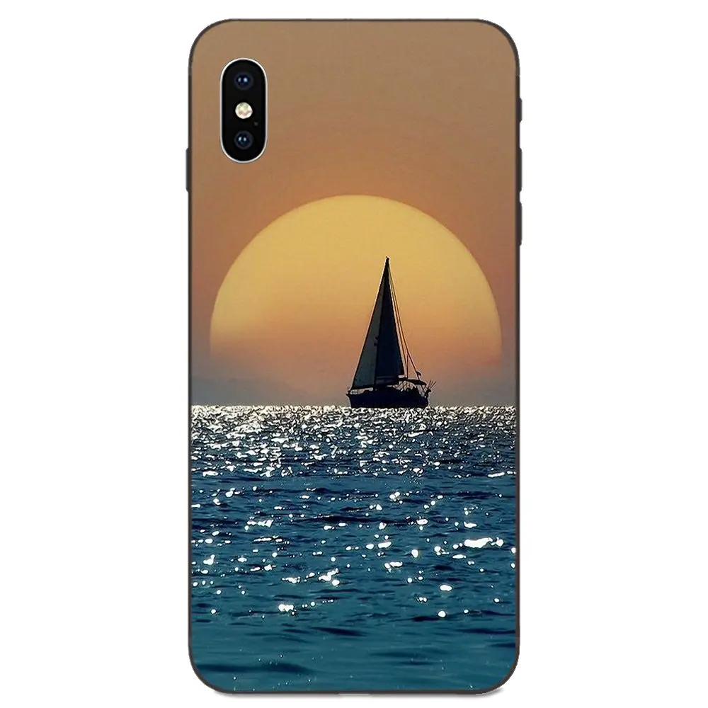 Soft Phone Covers Case Moon Sailing Fashion For Xiaomi Redmi Note 3 3S 4 4A 4X 5 5A 6 6A 7 7A K20 Plus Pro S2 Y2 Y3 | Мобильные